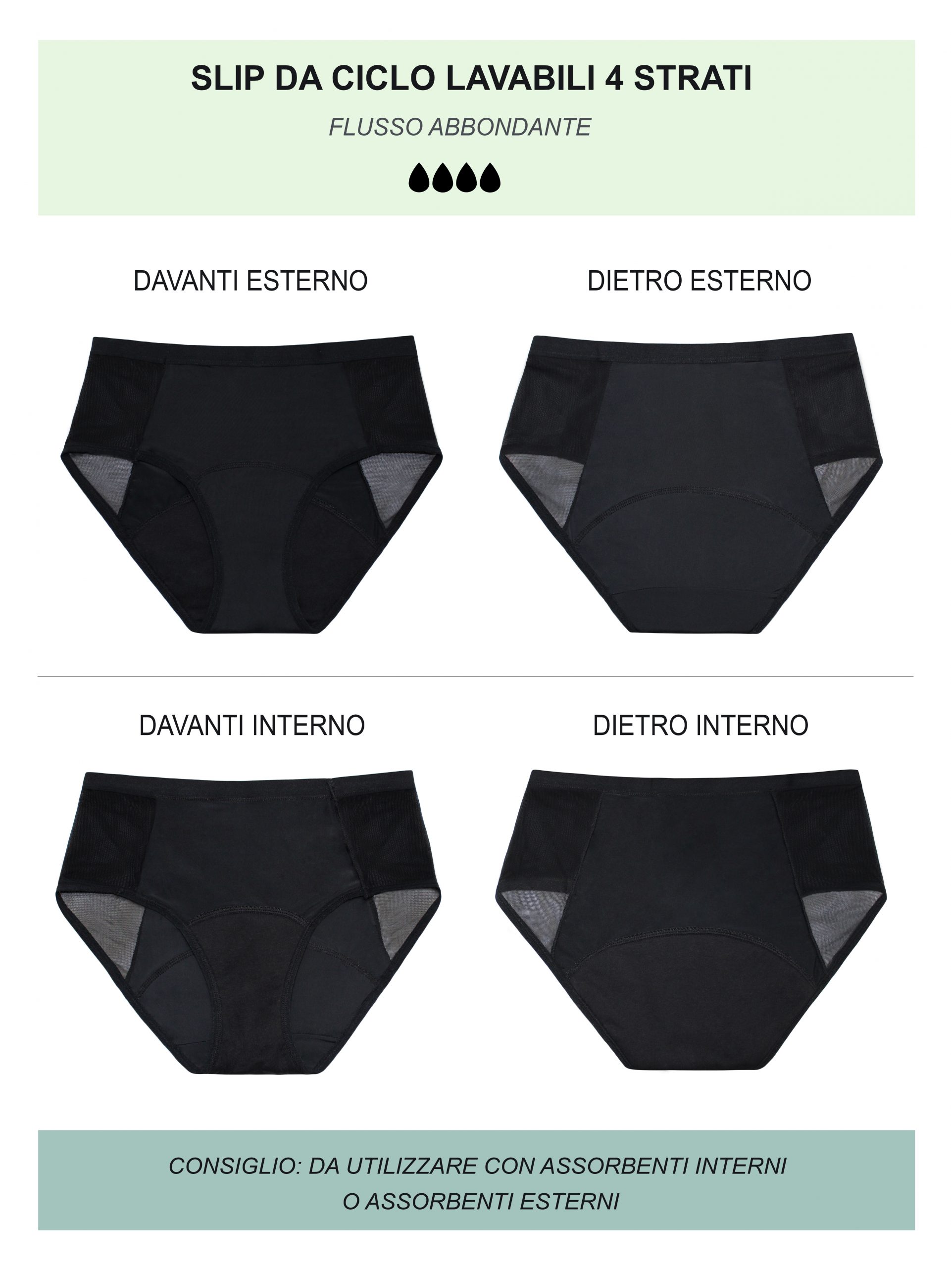 Assorbente Esterno Assorbenti Per Costume Slip Assorbente Lavabile